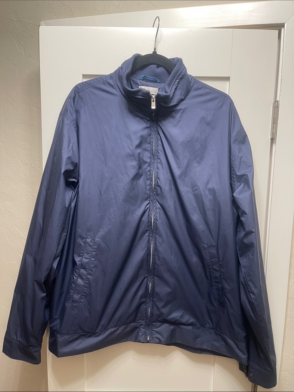 Peter Millar Men's Navy Lightweight Zip-Front Jacket SZ XL